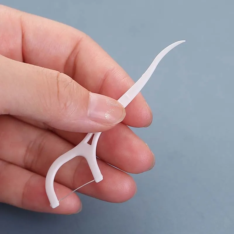 100Pcs Dental Floss Flosser Picks Toothpicks Teeth Stick Tooth Cleaning Interdental Brush Dental Floss Pick Oral Hygiene Care 0ral irrigator