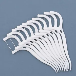 100Pcs Dental Floss Flosser Picks Toothpicks Teeth Stick Tooth Cleaning Interdental Brush Dental Floss Pick Oral Hygiene Care 0ral irrigator