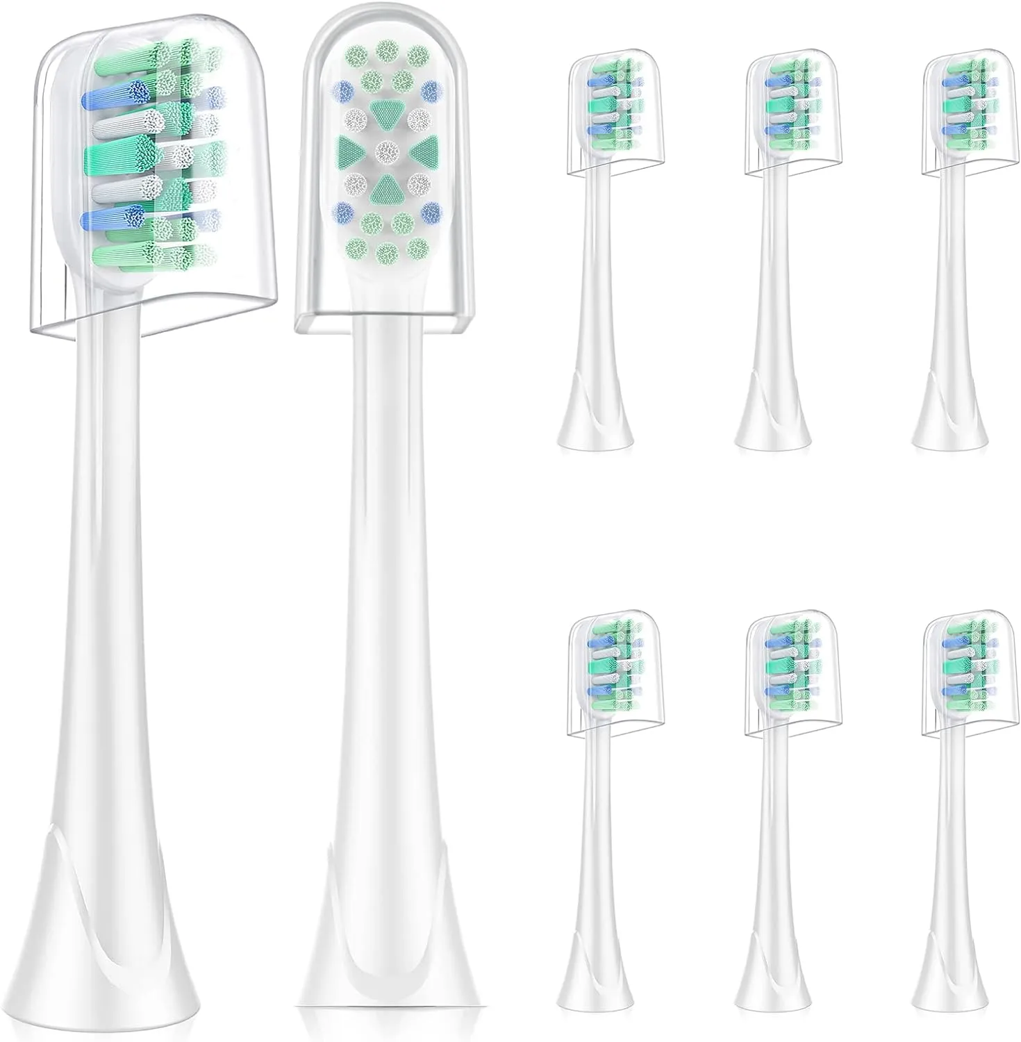 8Pcs Brush Heads for Philips Sonicare-Focused Cleaning
