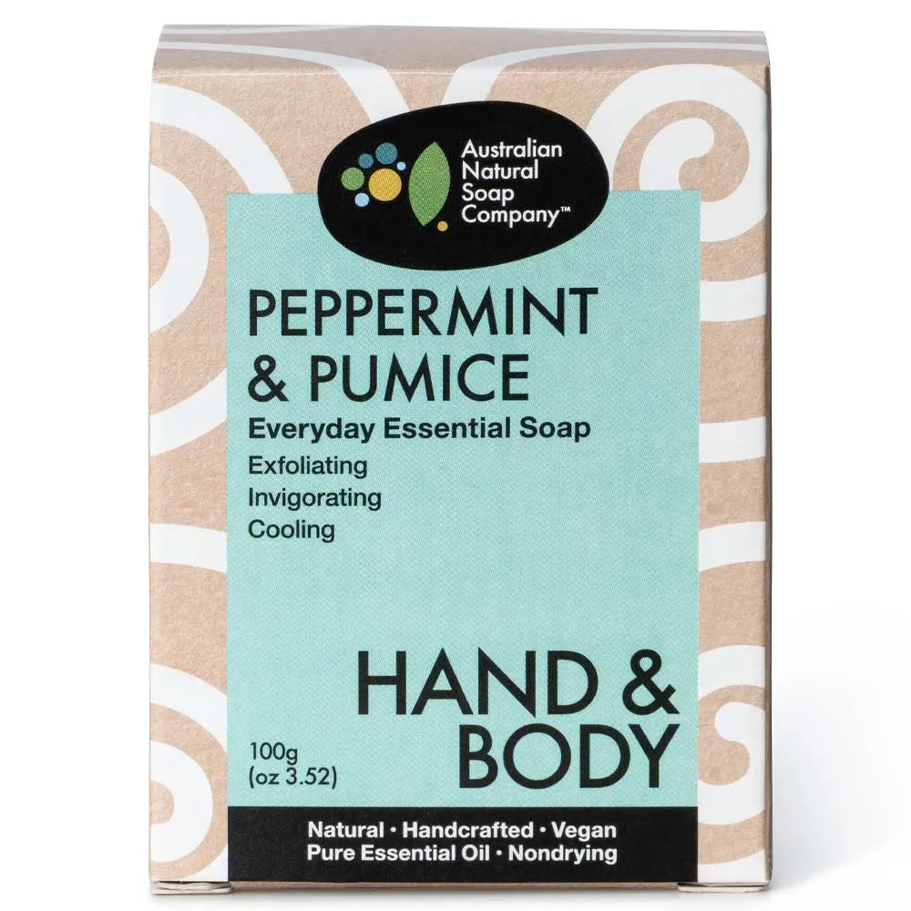 Australian Natural Soap Company Hand & Body Soap Bar - Peppermint & Pumice