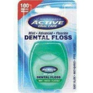 BEAUTY formulas ACTIVE Dental floss 100m mint waxed