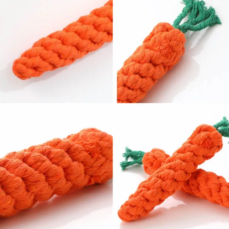 Carrot Shaped Pet Teeth Cleaning Dog Chewing Toy