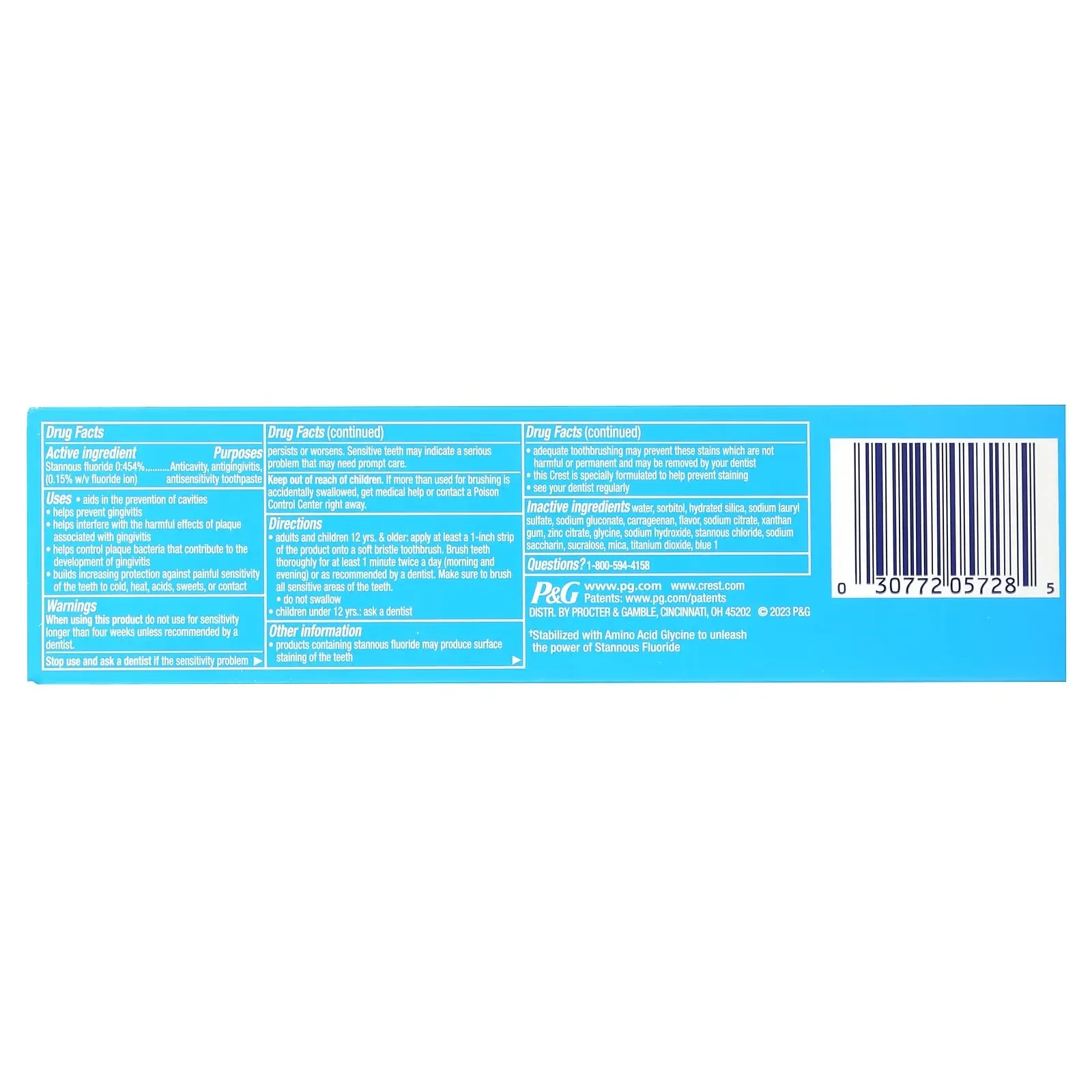 Crest Pro-Health Fluoride Whitening Toothpaste, 121 g