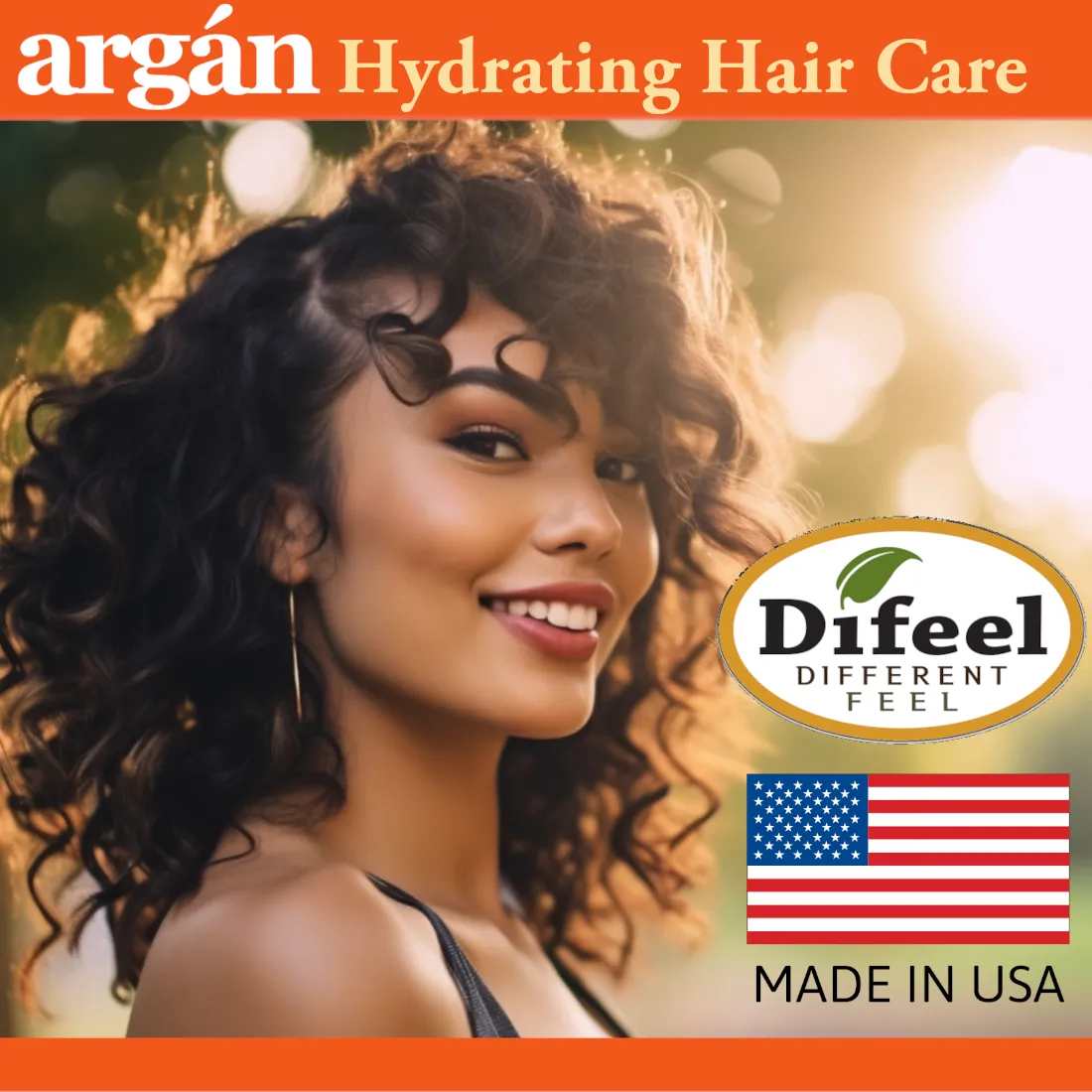 Difeel Argan Hydrating Premium Hair Oil 8 oz.