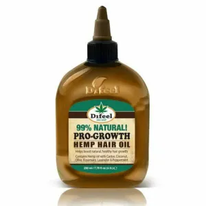 Difeel: Hemp 99% Natural Hemp Hair Oil Pro-Growth 7.75oz