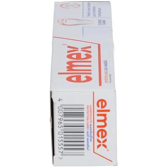 ELMEX menthol-free toothpaste with folding box