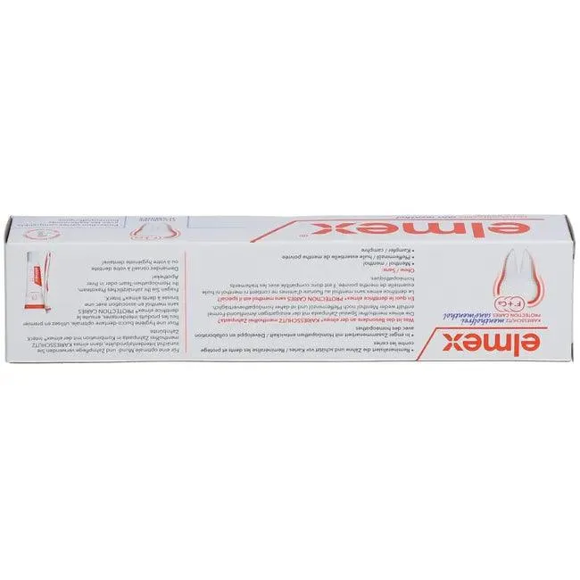 ELMEX menthol-free toothpaste with folding box