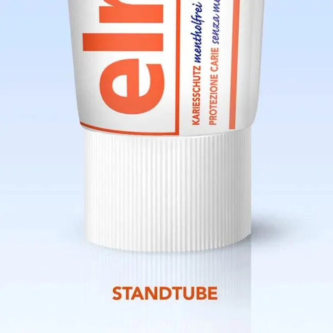 ELMEX menthol-free toothpaste with folding box