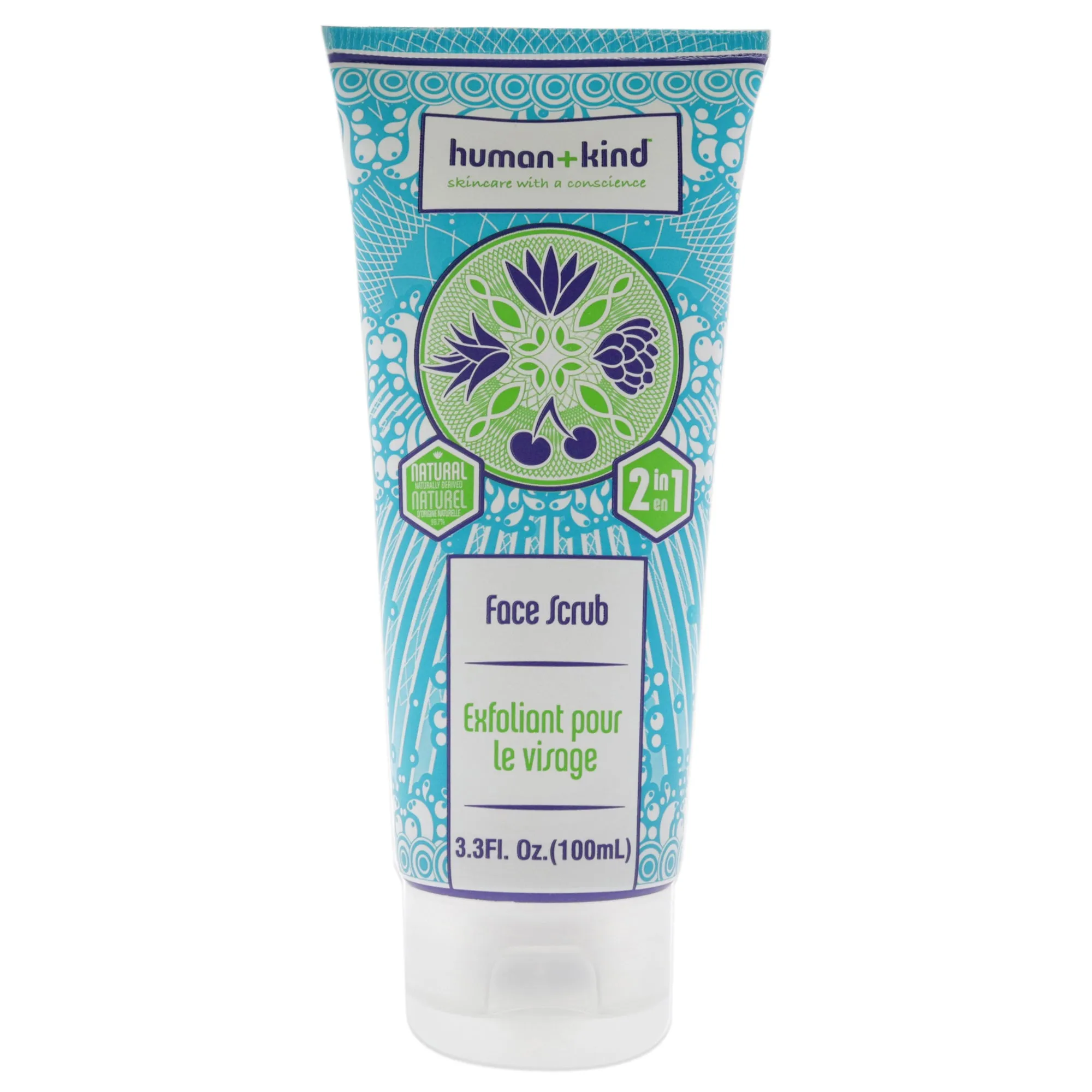Face Scrub by Human Kind for Unisex - 3.3 oz Scrub