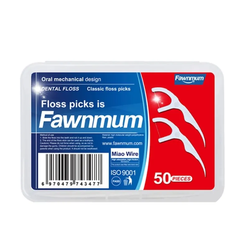 Fawnmum 50/100pcs Dental Floss Flosser Picks Toothpicks Teeth Stick Interdental Brush Tooth Cleaning Dental Floss Pick Oral Care 0ral irrigator