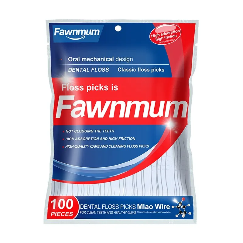 Fawnmum 50/100pcs Dental Floss Flosser Picks Toothpicks Teeth Stick Interdental Brush Tooth Cleaning Dental Floss Pick Oral Care 0ral irrigator
