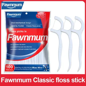 Fawnmum 50/100pcs Dental Floss Flosser Picks Toothpicks Teeth Stick Interdental Brush Tooth Cleaning Dental Floss Pick Oral Care 0ral irrigator