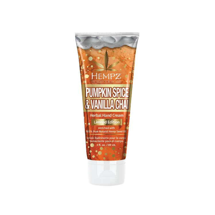 Hempz Limited Edition Pumpkin Spice & Vanilla Chai Hand Cream 3 oz.