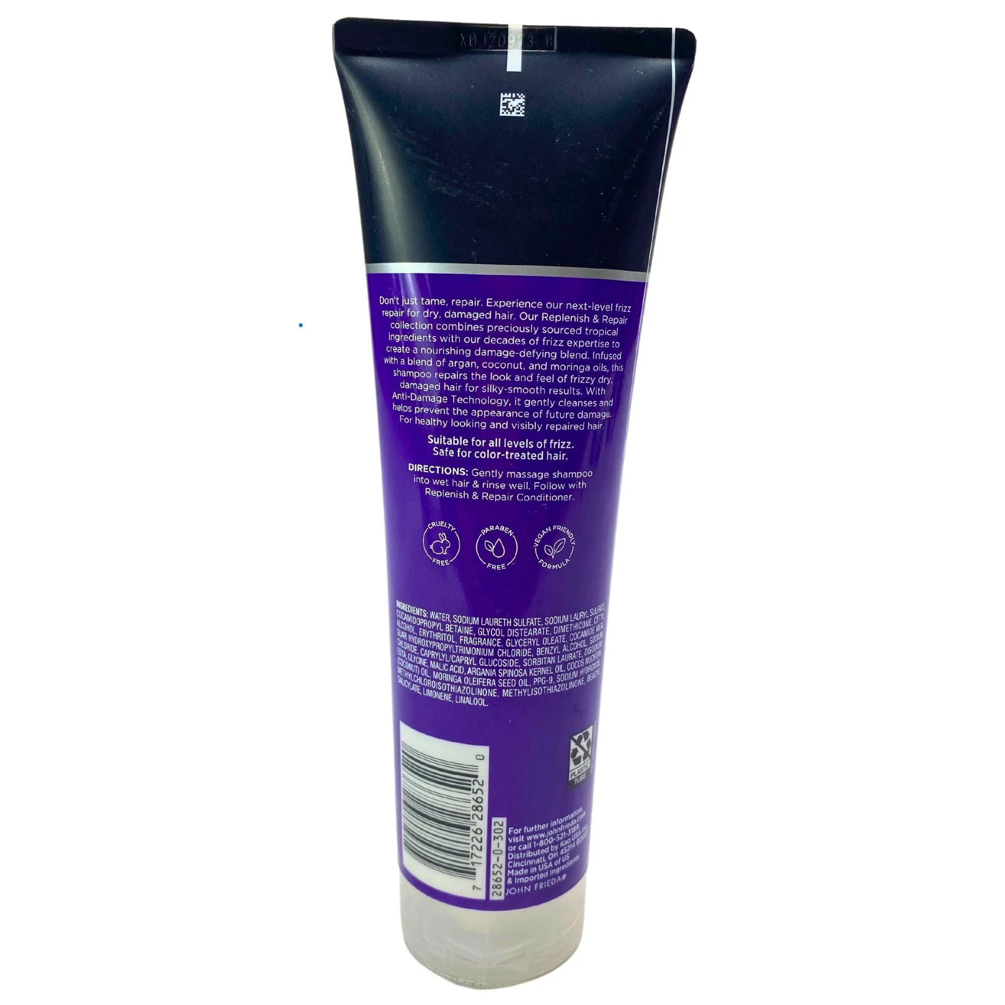 John Frieda Frizz Ease Replenish & Repair Nourishing Shampoo 8.45 FL OZ (50 Pcs Lot)
