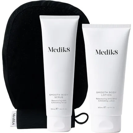 Medik8 Smooth Body Exfoliating Kit – AHA exfoliating scrub 150 ml and lotion 200 ml