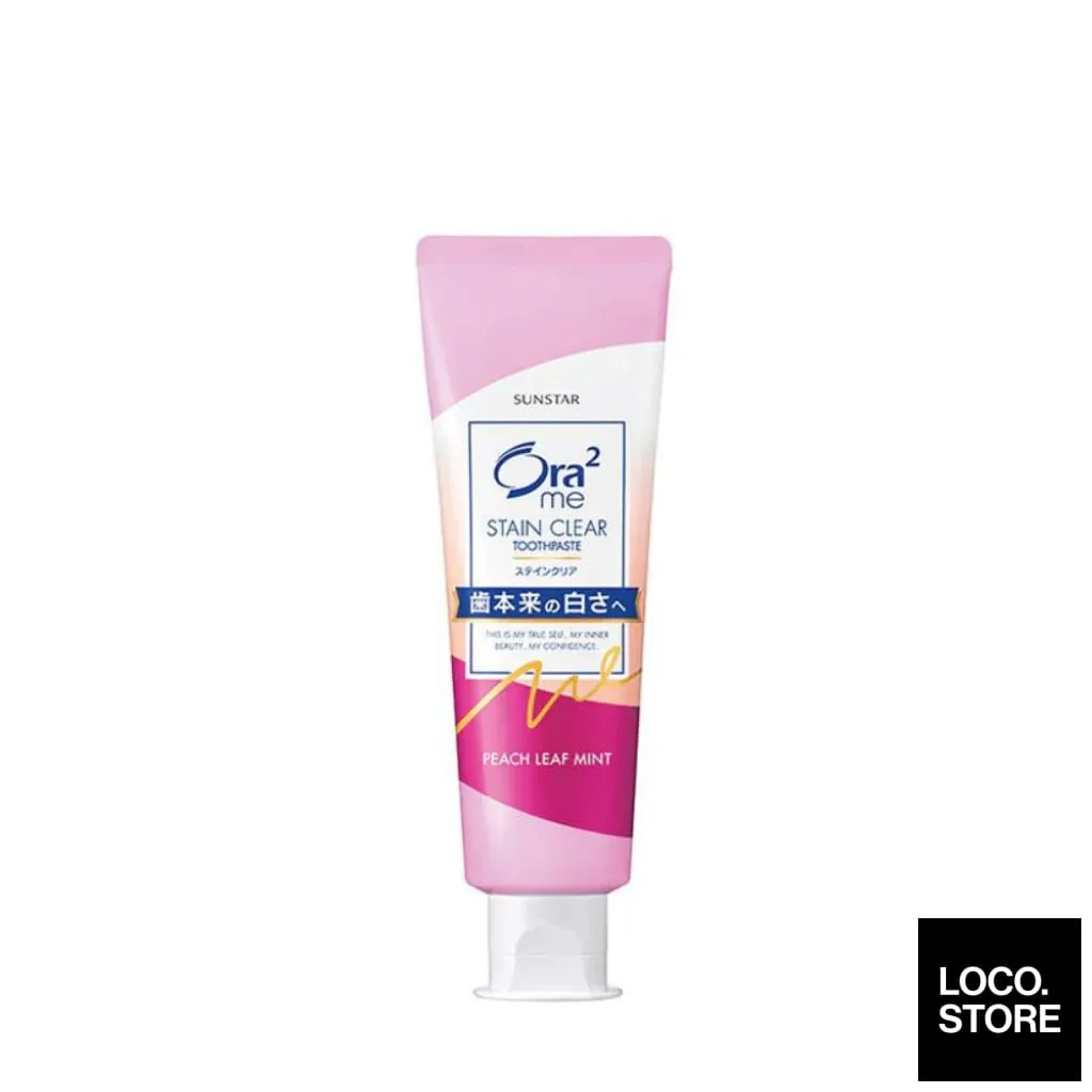Ora2 Me Stain Clear Toothpaste Peach Leaf Mint 140G