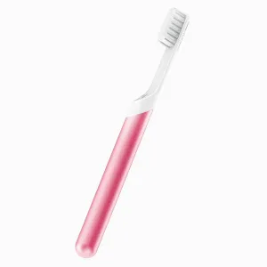 Pink quip Metal Electric Toothbrush Starter Kit with 2-Minute Timer and Travel Case