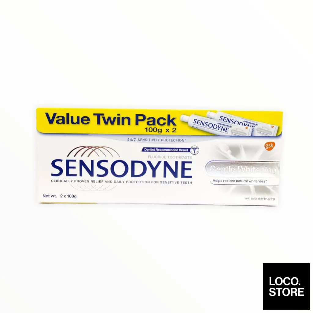 Sensodyne Toothpaste Gentle Whitening Twin Pack 2X100G