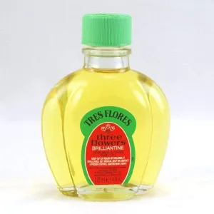Tres Flores Brilliantine Hair Oil, 4 oz.
